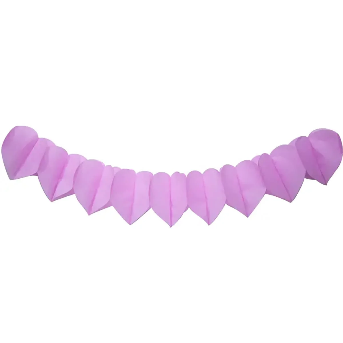 Baby Pink Heart Paper Garland - 6M 1pcs