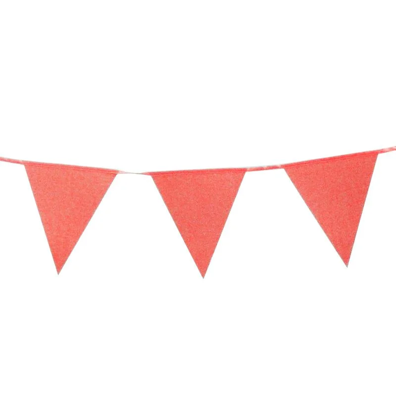 Red Glitter Bunting pennant banner 1pcs photo 4