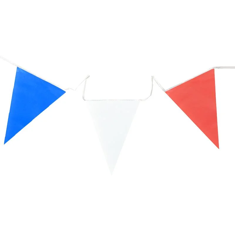 PE Blue white red Pennant Banner 1pcs