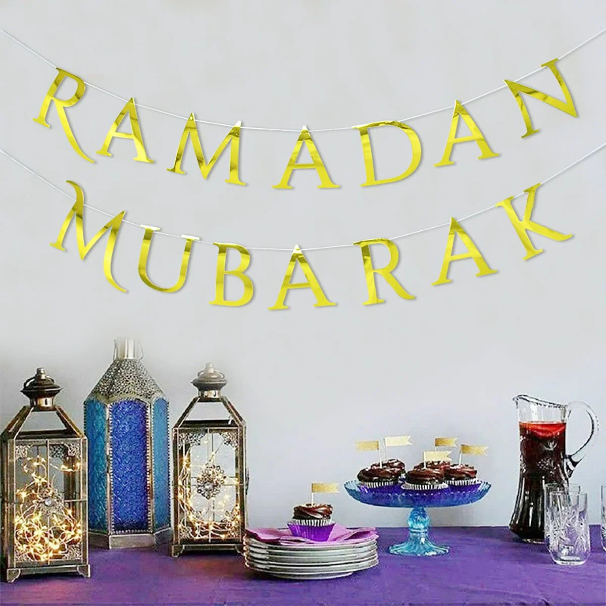 Ramadan Lettering Garland 1ct photo 2