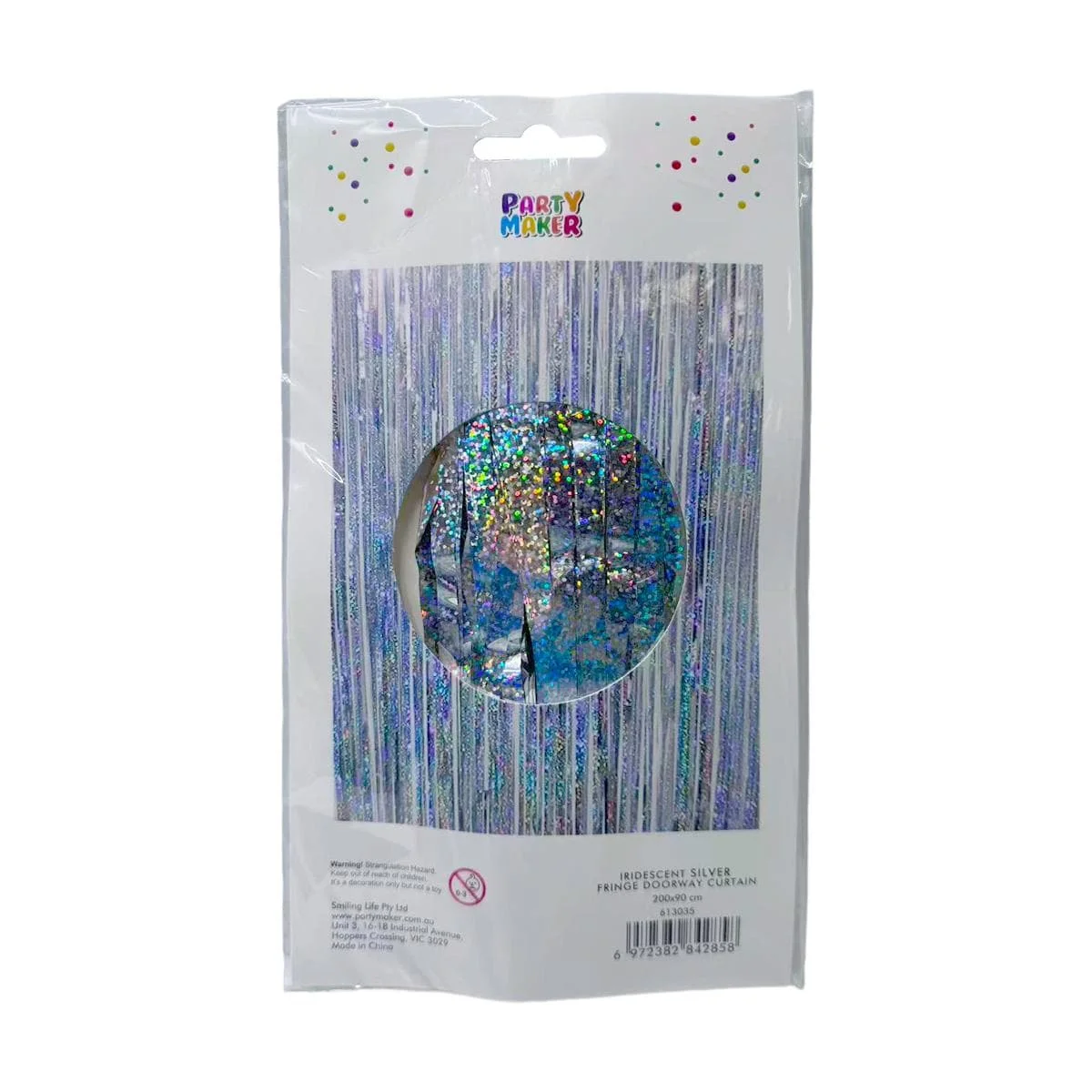 Foil Curtain-Holographic Laser sliver door curtain silver 1pcs photo 5