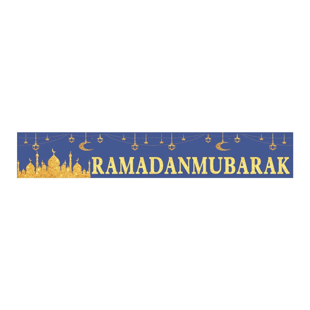 Ramadan Polyester Cloth Banner 46x300cm party decoration SKU 613089