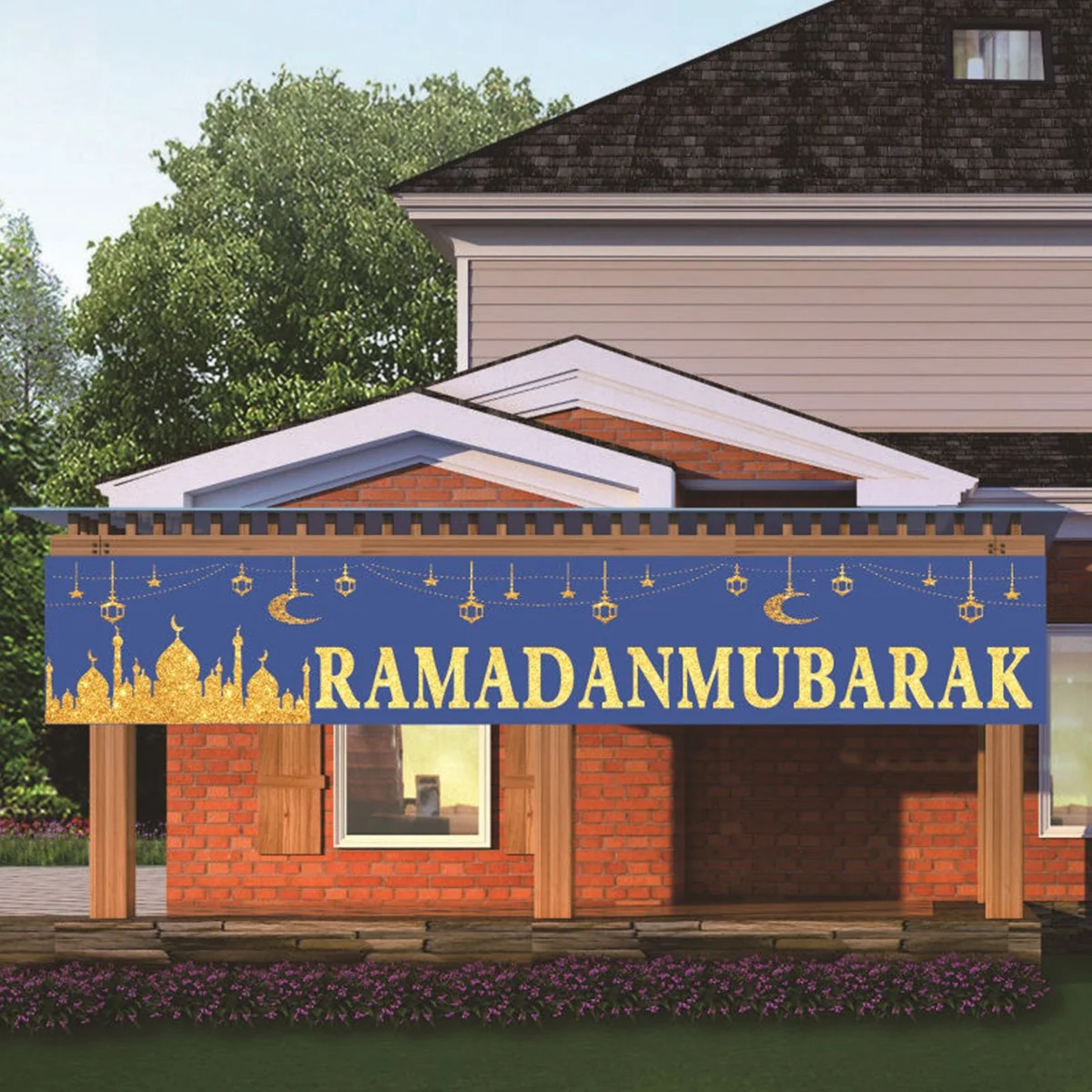 Ramadan Polyester Cloth Banner photo 2