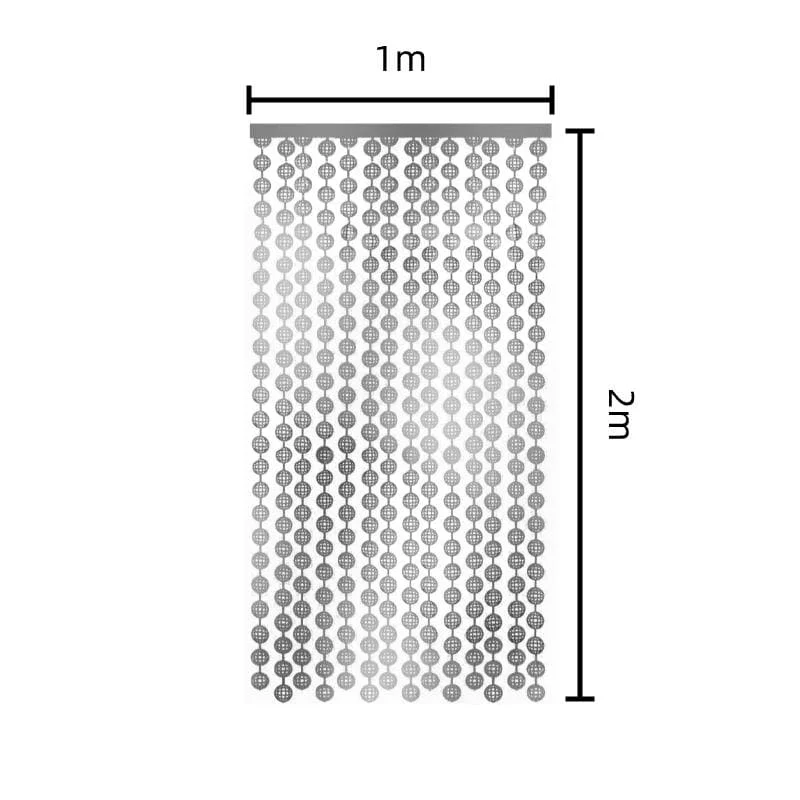 Disco Ball Curtain - Silver Cortina Bola 1pcs photo 4