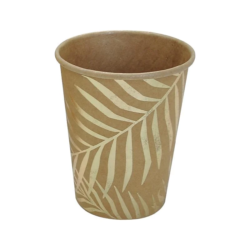 615041 foil Palm leaf cups 8pcs