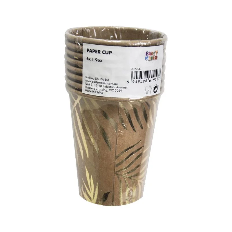 615041 foil Palm leaf cups 8pcs photo 3