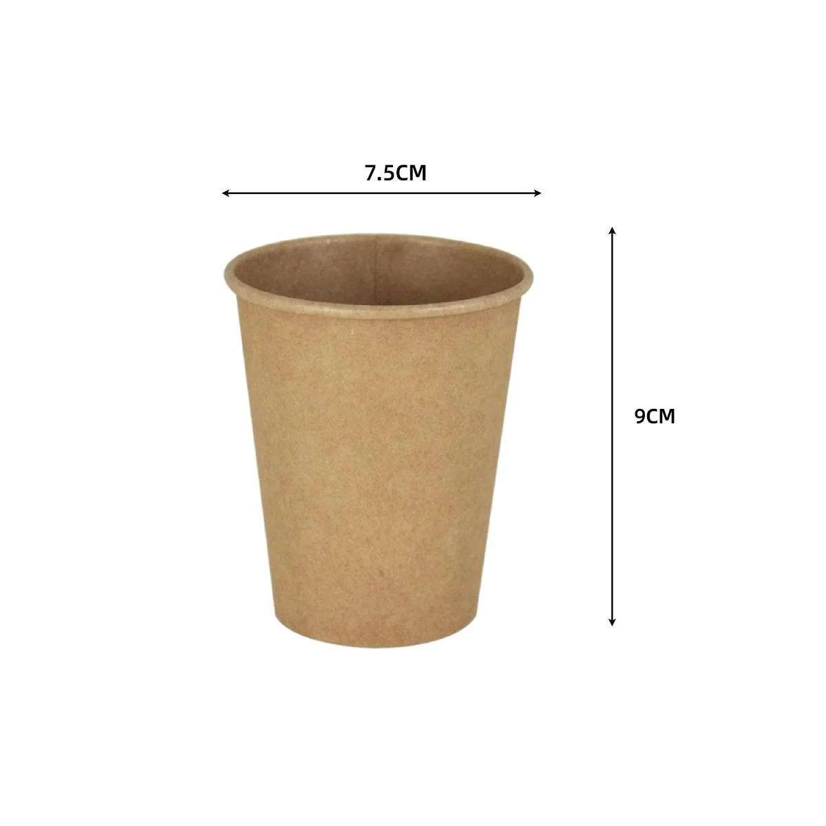 Kraft Paper Cups 50 pk 509oz Craft 9OZ 50pcs photo 2