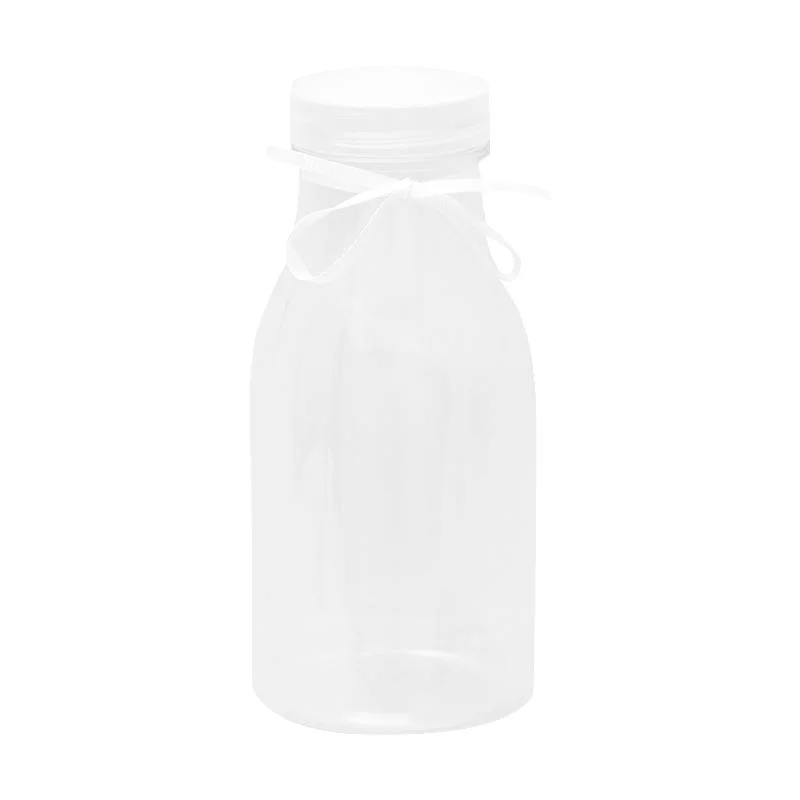 mini milk bottles with ribbon plastic bottle 216pcs