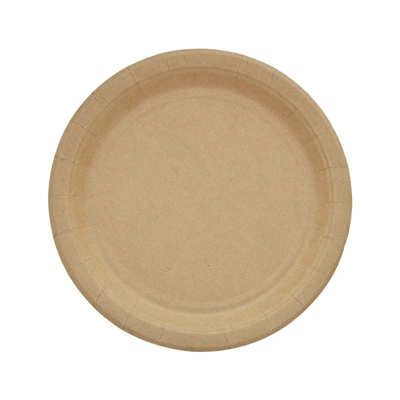 craft plates 9“ 50pk 950 9" kraft paper 50ct 50pcs