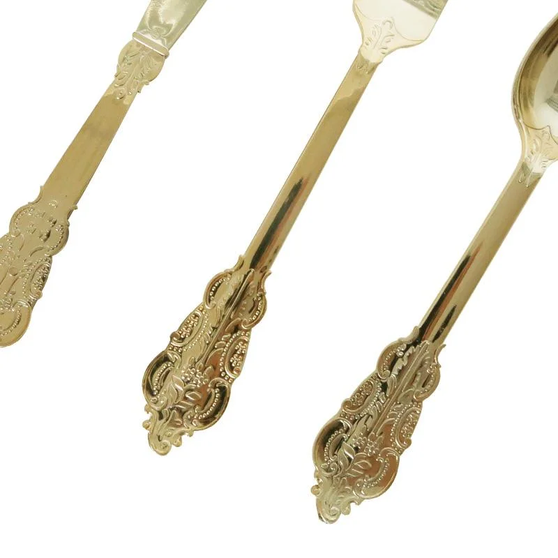 Gold Cultery Set knife fork spoon 12pcs photo 3