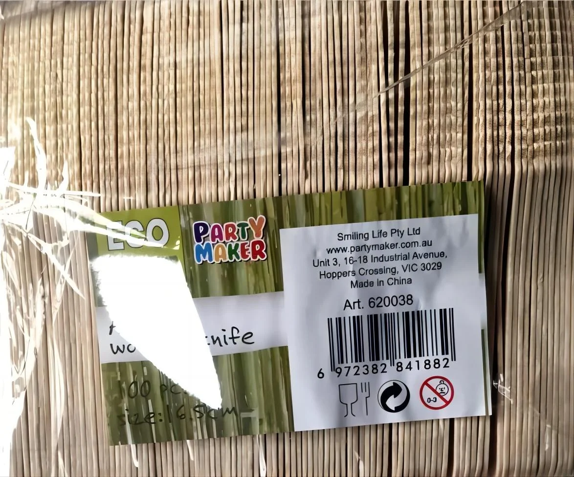 wood knives 100pack AB grade 16.5cm100 A 100pcs photo 2
