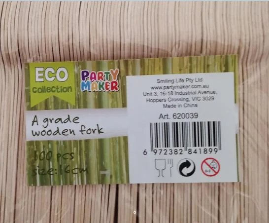wood fork 100pack A grade 16.5cm100 AB 100pcs photo 3