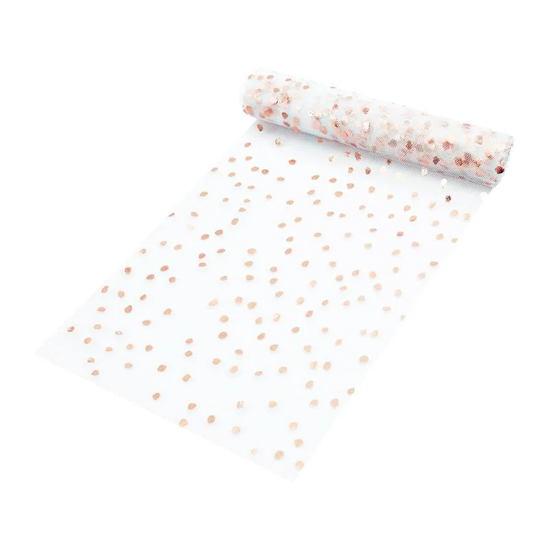Glitter Rose gold Net Table Runner 1pcs