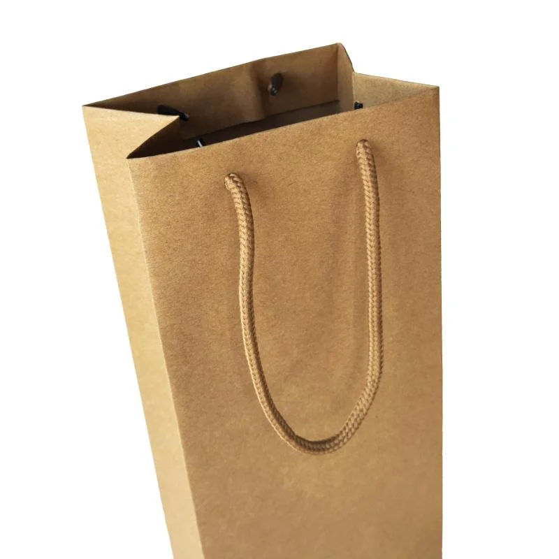 Craft Wine Paper Bags-L - 1pcs photo 2