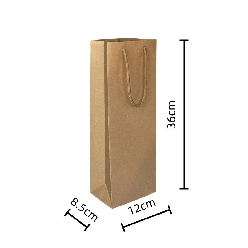 Craft Wine Paper Bags-L - 1pcs photo 4