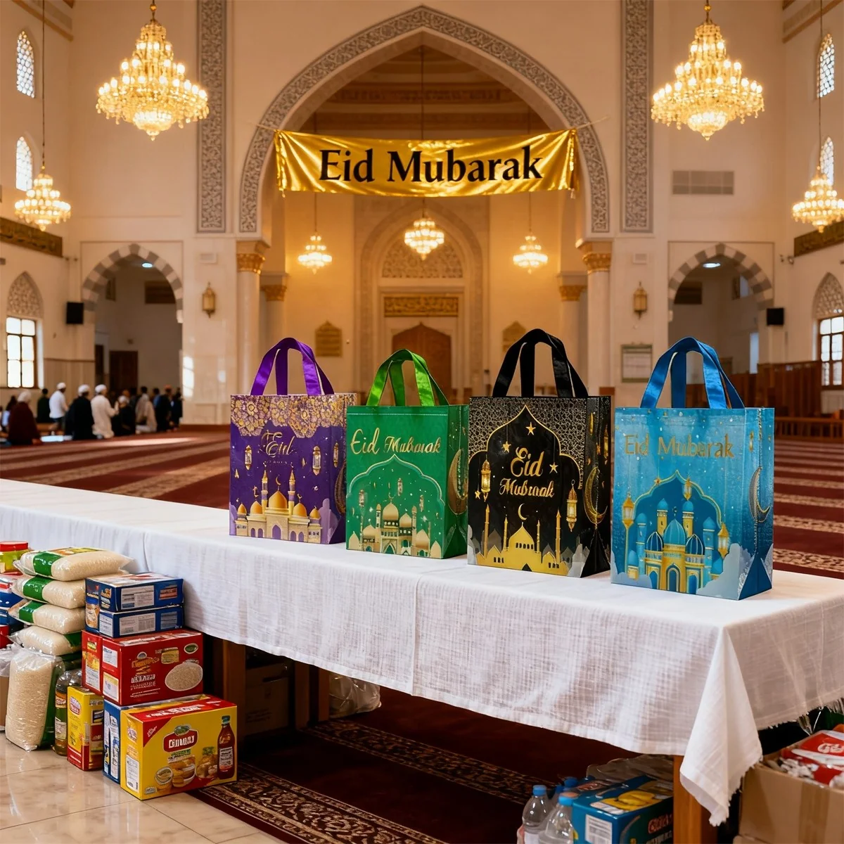 Eid Mubarak Gift Bags - M 1pcs photo 3