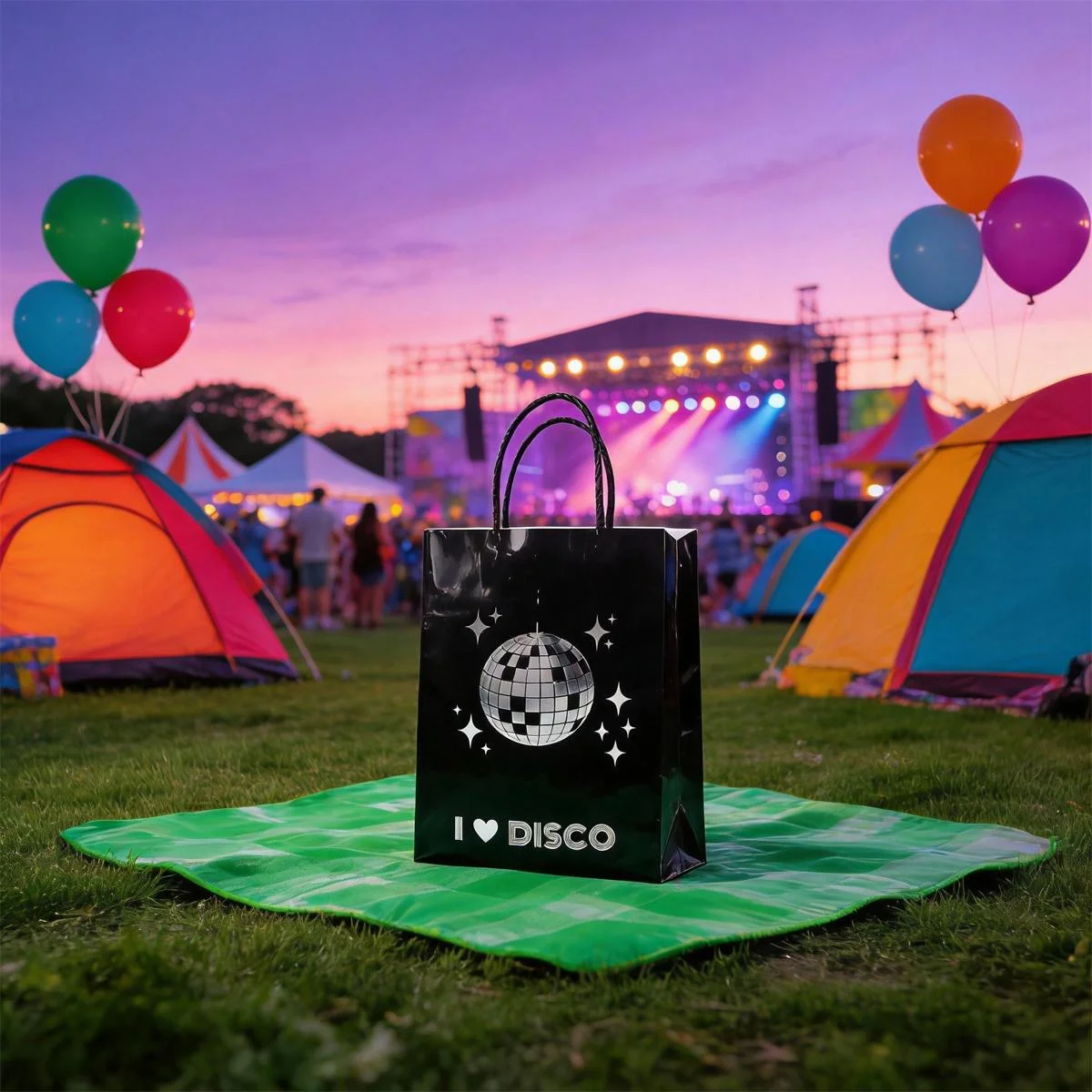Disco Ball Paper Bags 4pcs photo 5
