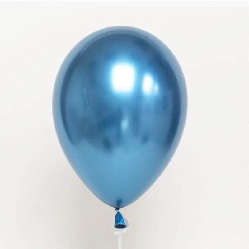 Blue Metalic Balloon -12 Chrome balloon-blue 12" 10pcs