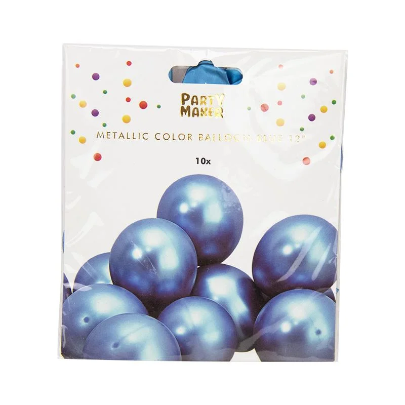 Blue Metalic Balloon -12 Chrome balloon-blue 12