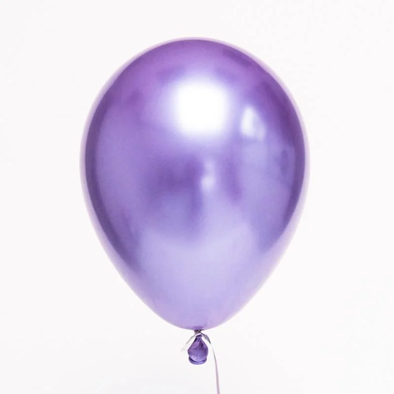 Purple Metalic Balloon -12 Chrome balloon-purple 12" 10pcs