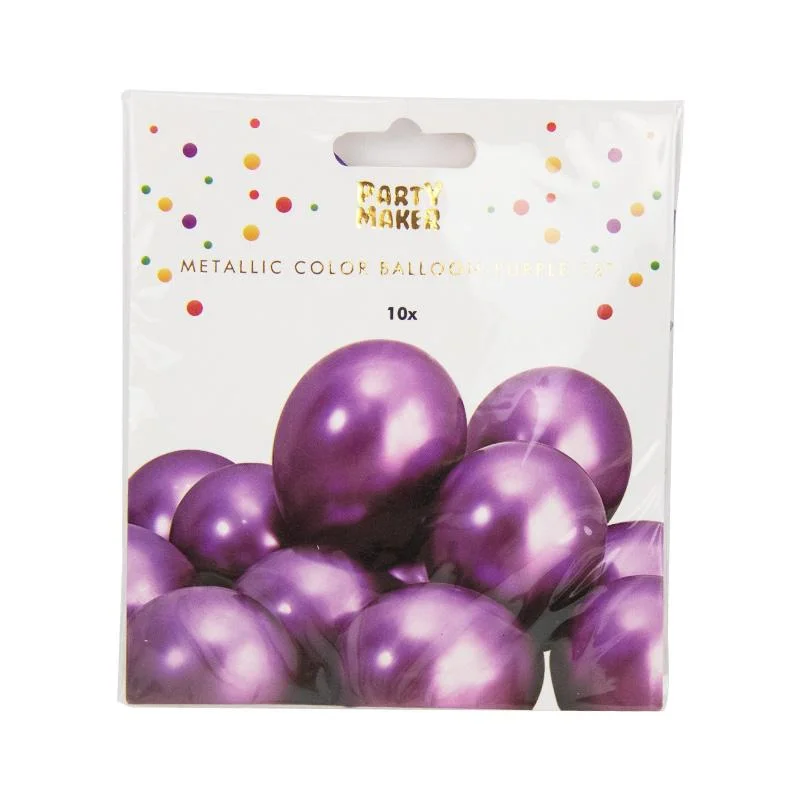 Purple Metalic Balloon -12 Chrome balloon-purple 12