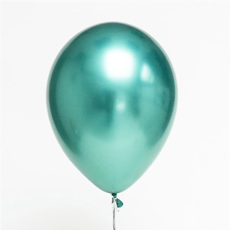 Green Metalic Balloon -12 Chrome balloon-green 12" 10pcs