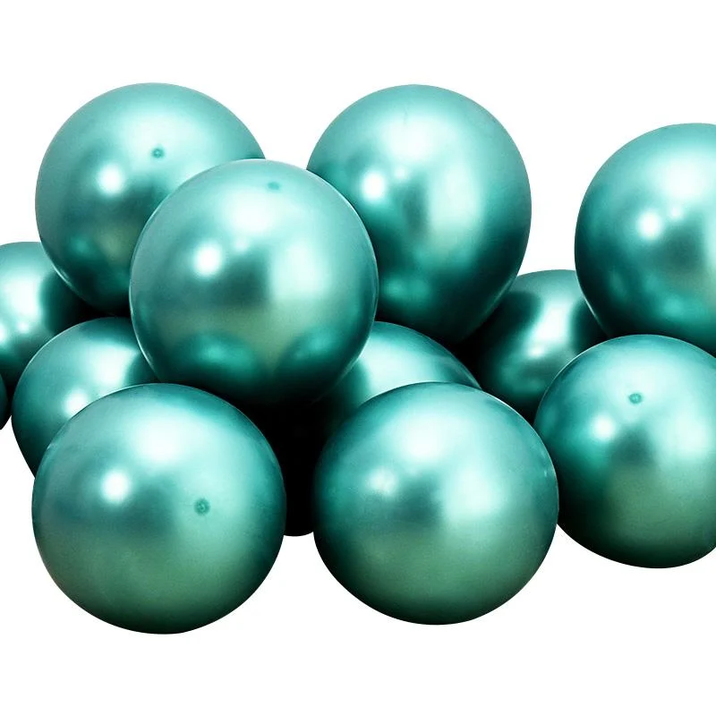 Green Metalic Balloon -12 Chrome balloon-green 12