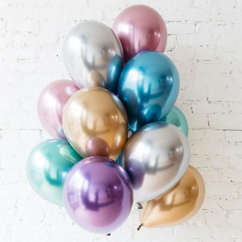 Green Metalic Balloon -12 Chrome balloon-green 12