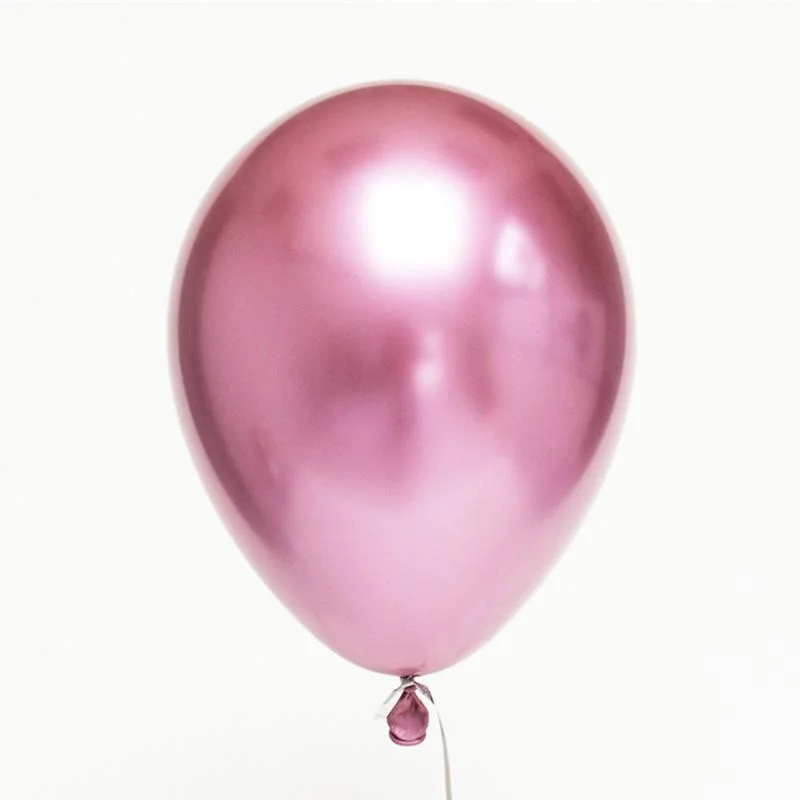 Rose Red Metalic Balloon -12 Chrome balloon-rose 12" 10pcs