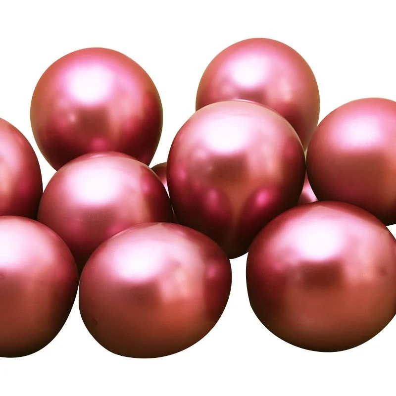 Rose Red Metalic Balloon -12 Chrome balloon-rose 12