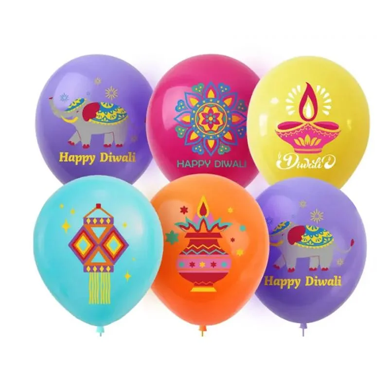 Diwali latex balloon 8pcs