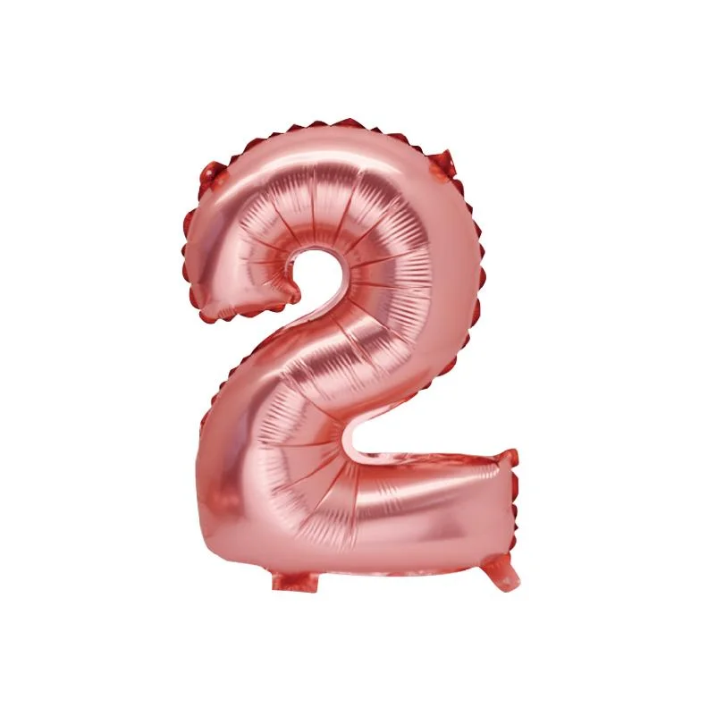 86cm2 86cm rose gold foil balloon 2 36cm 1pcs