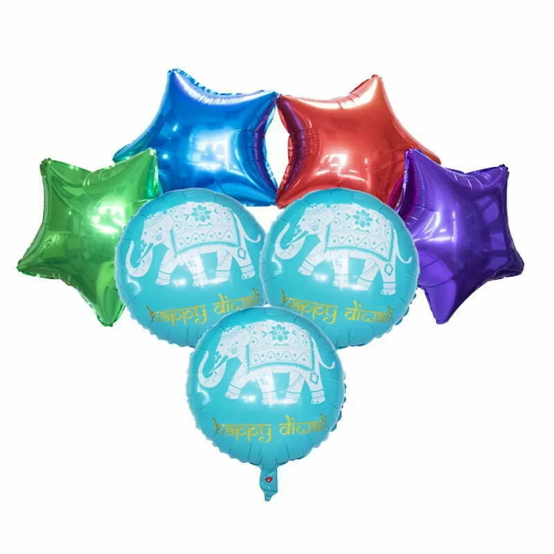 Diwali DIWALI foil balloon set 7pcs