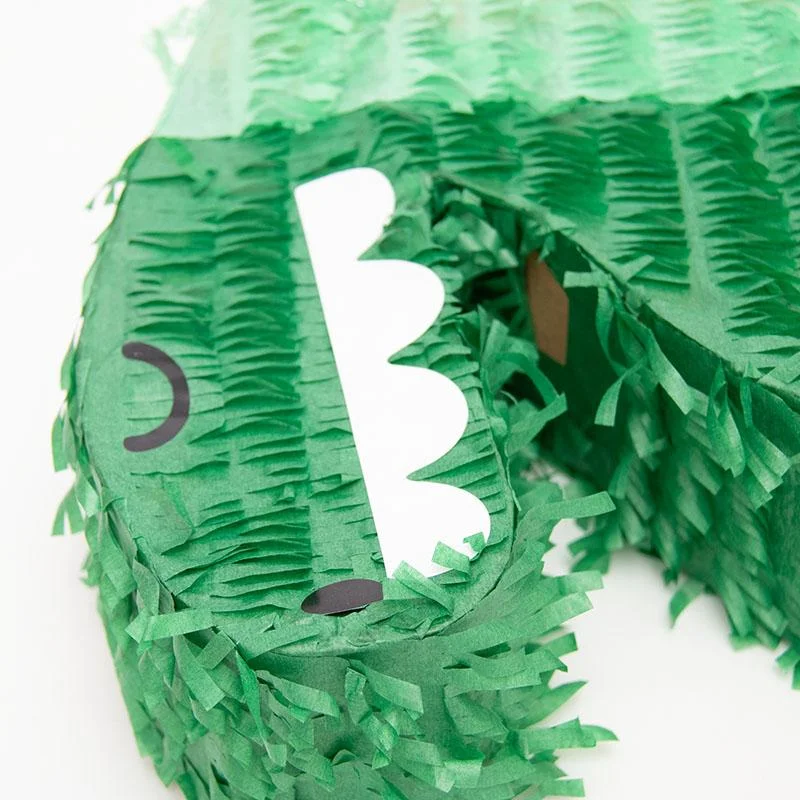 Dark Green Dinosour Pinata Pink Fabric Tablecover Dinosaur 10pcs photo 4