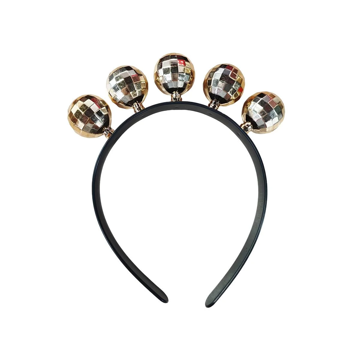 Disco Ball Hair band- Gold 1pcs