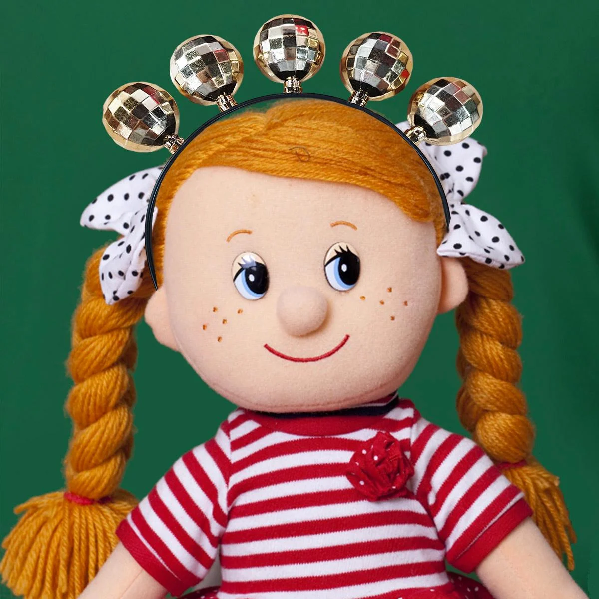 Disco Ball Hair band- Gold 1pcs photo 4