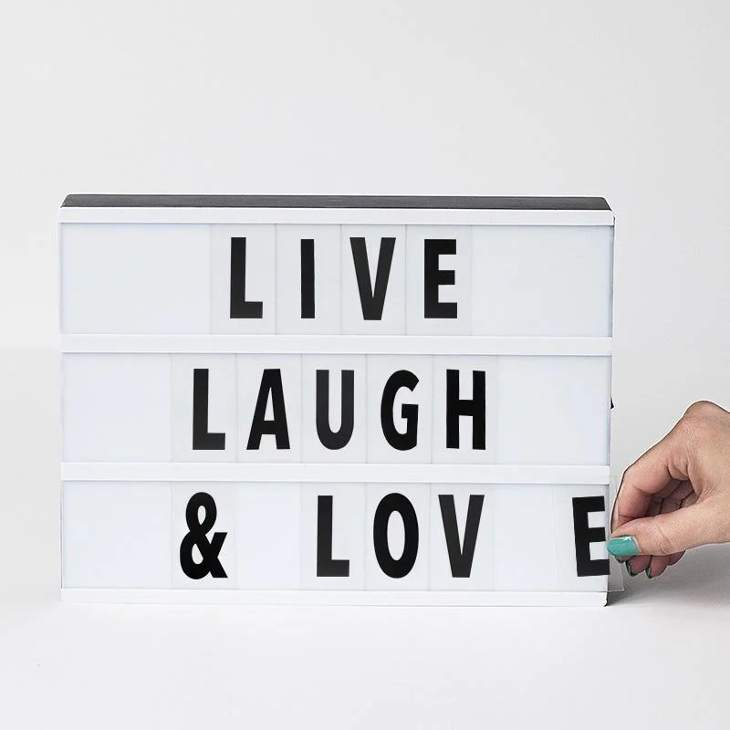 white LED Light Box With Letters And Numbers photo 2