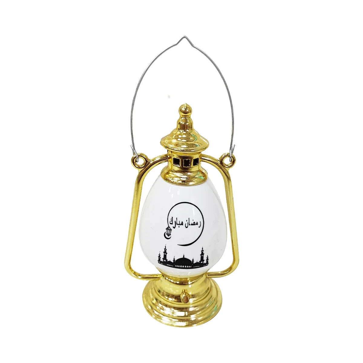 White mini Ramadan lantern ornament SKU 641161