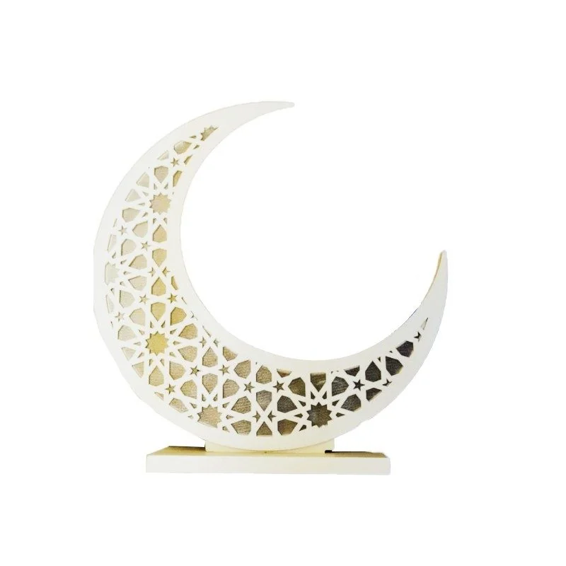 LED Moon Wooden Light 80cm 1pcs