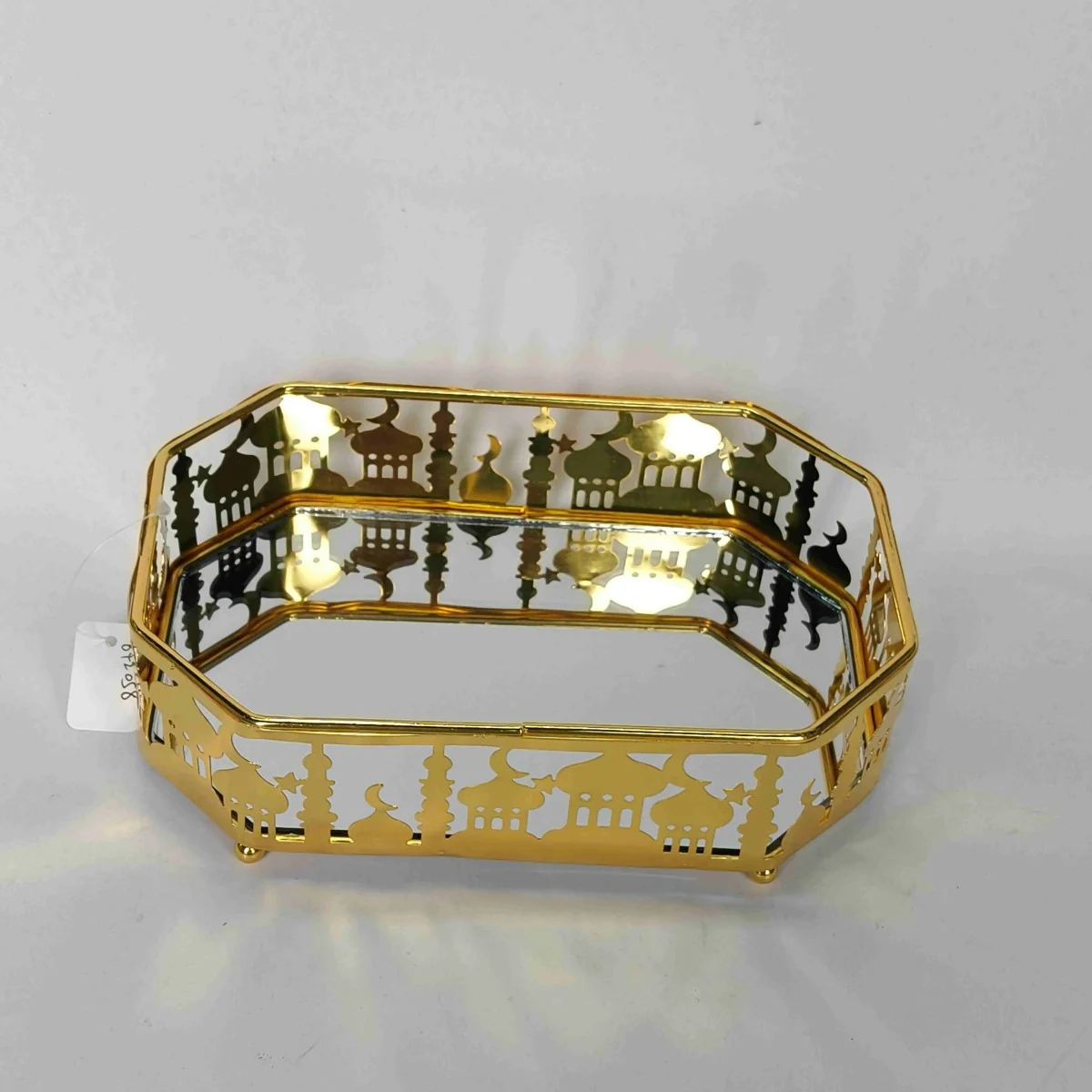 EID Golden Mirror Rectangle Serving Tray 48pcs photo 5