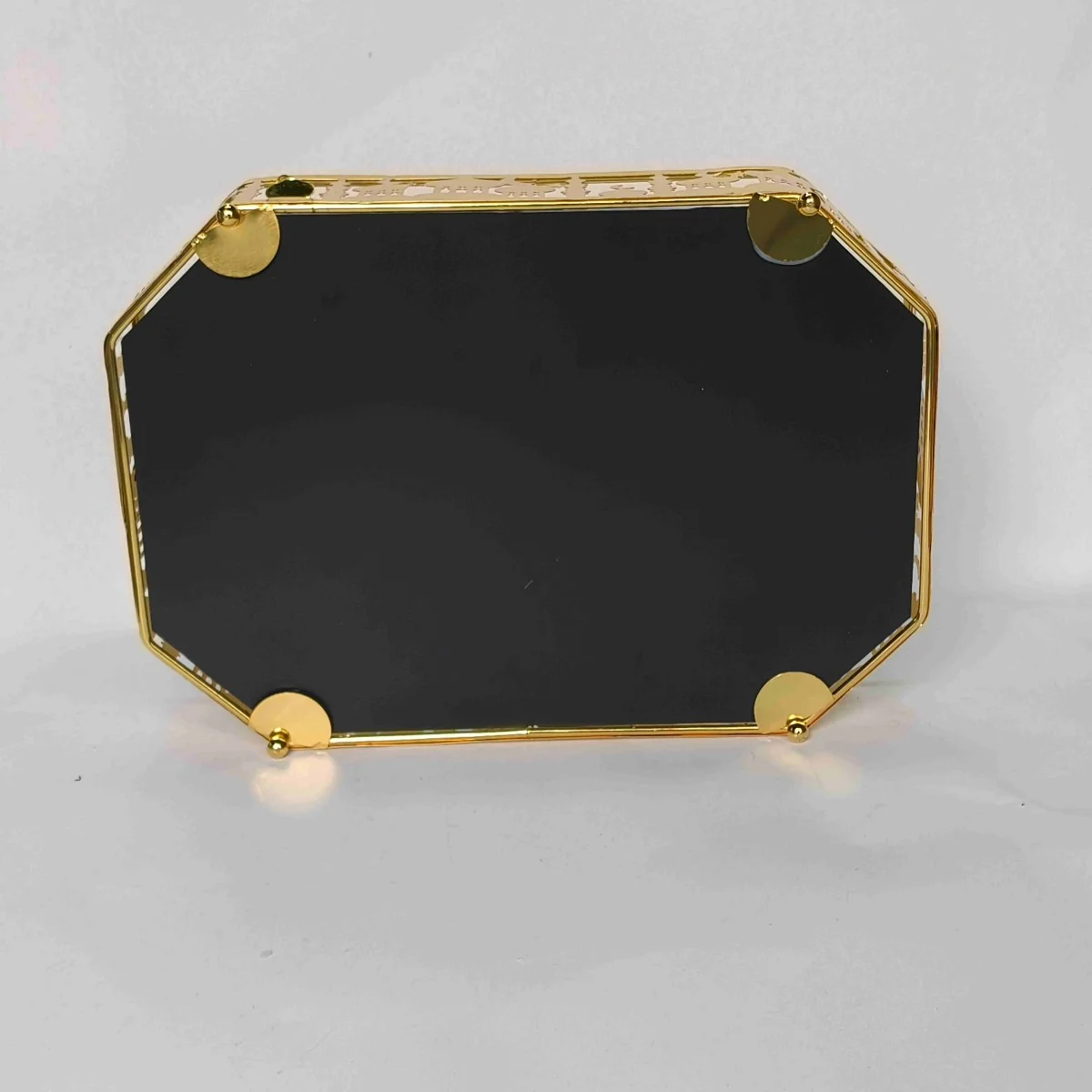 EID Golden Mirror Rectangle Serving Tray 48pcs photo 3