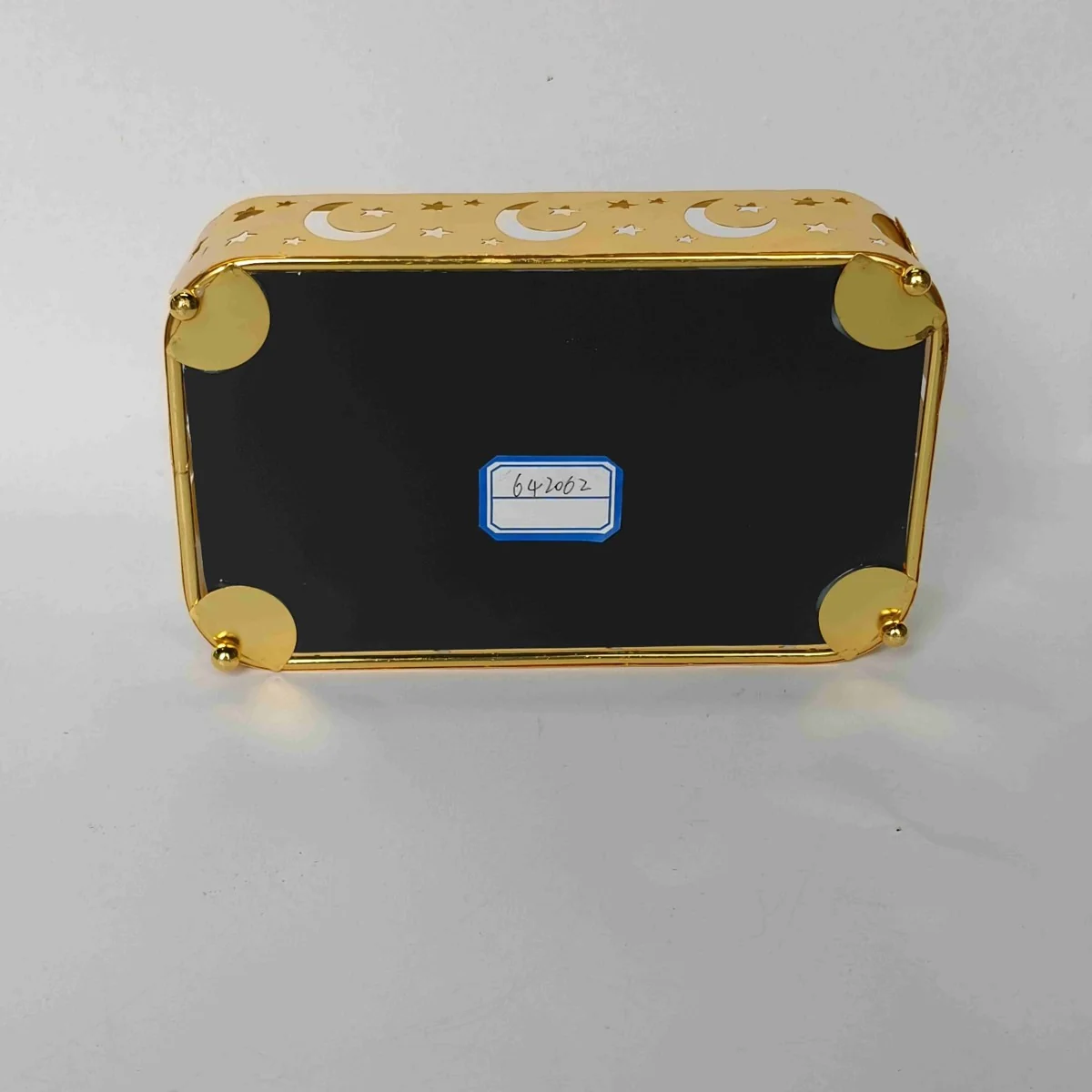 EID Golden Mirror Rectangle Serving Tray 60pcs photo 4