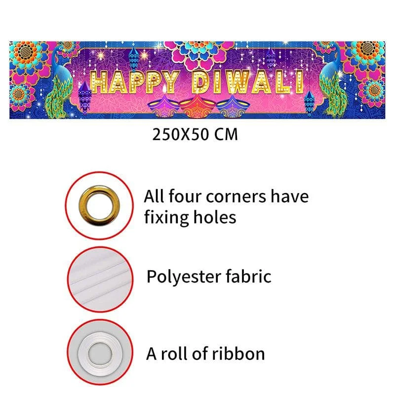 HAPPY DIWALI backdrop 1pc photo 5