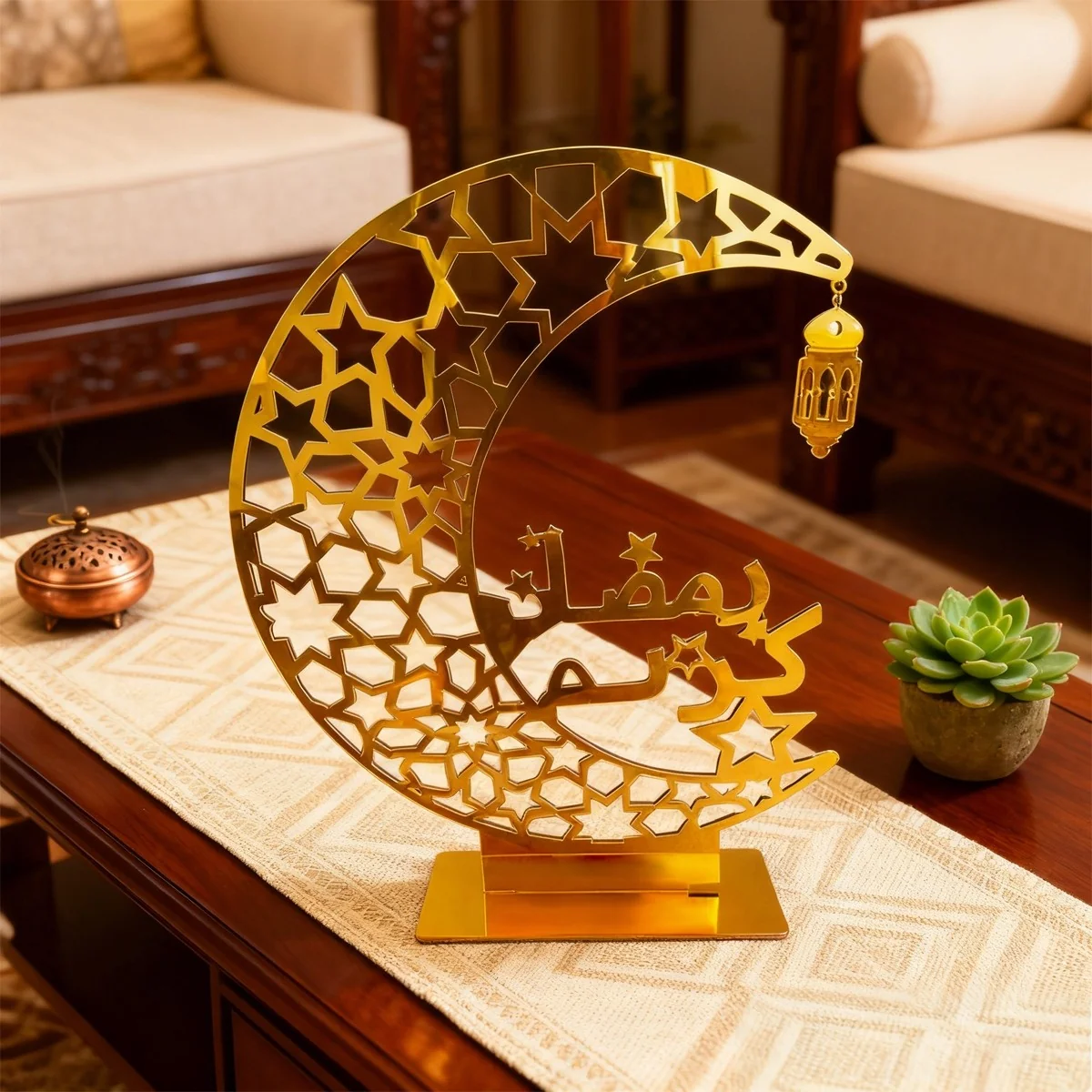 Eid Mubarak Table Centrepiece Moon design wholesale decoration SKU 642196