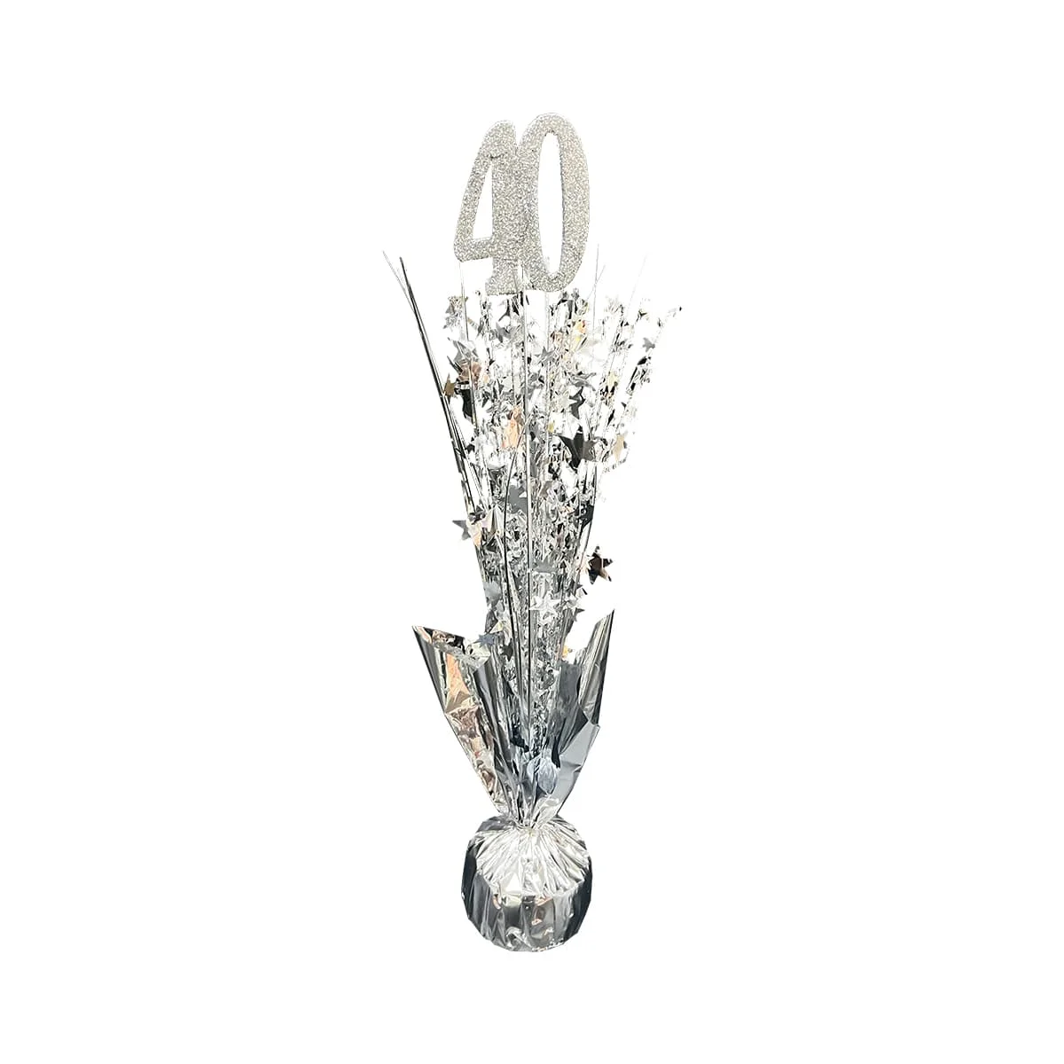"CENTER PIECE 40 YEARS SILVER" CENTER SILVER 1pcs