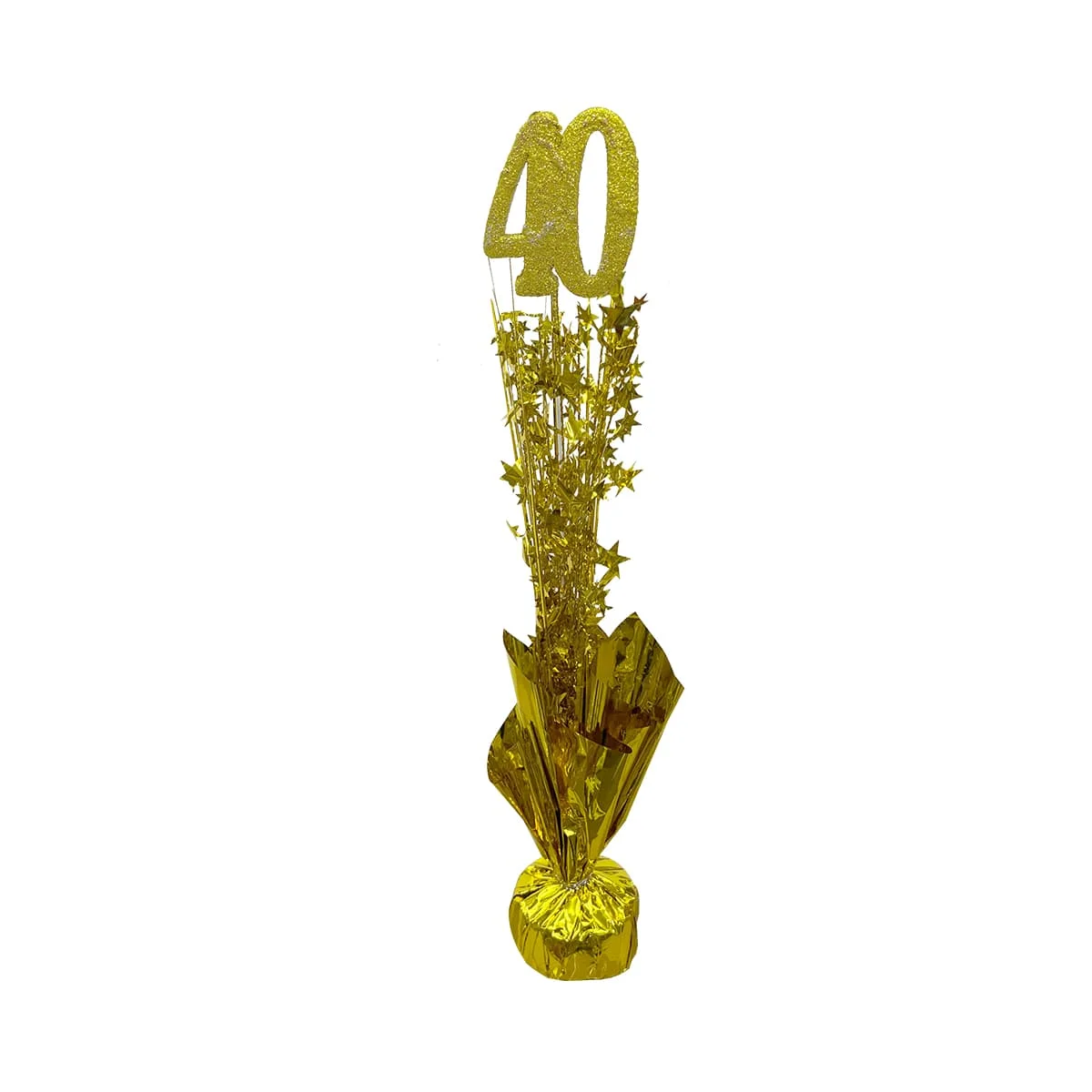 "CENTER PIECE 40 YEARS GOLD" CENTER GOLD 1pcs