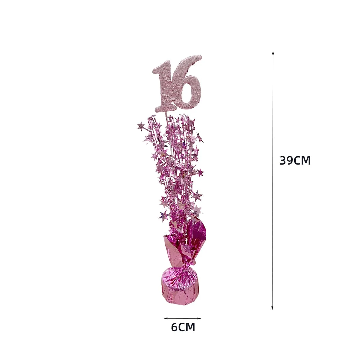 CENTER PIECE 40 YEARS PINK 