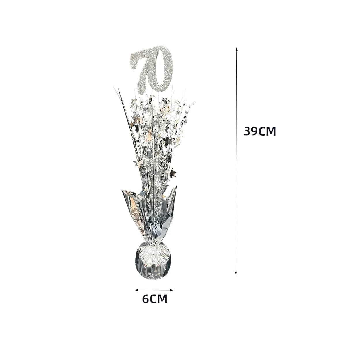 CENTER PIECE 50 YEARS SILVER Spray Centre 1pcs photo 4