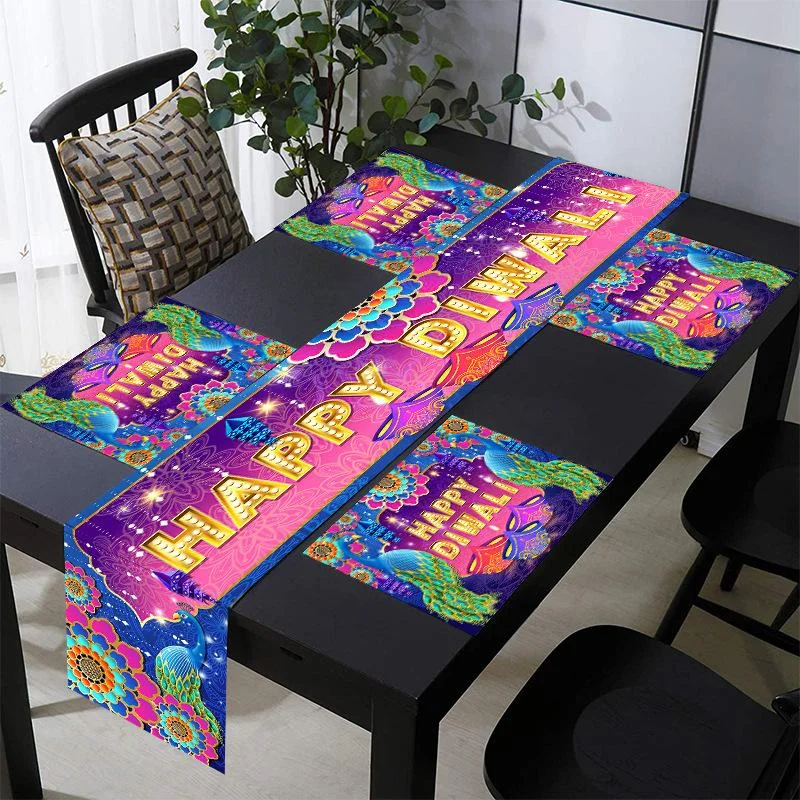 HAPPY DIWALI TABLE MAT PLACEMAT 1pc photo 1
