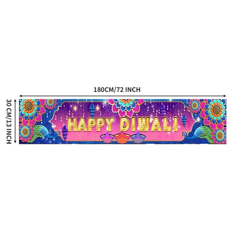 HAPPY DIWALI TABLE RUNNER 1pc photo 3